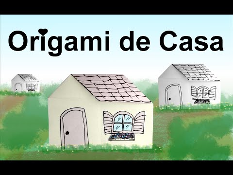 Como fazer origami de Casa
