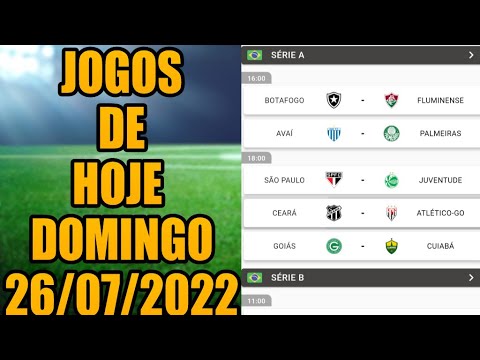 JOGOS DE HOJE DOMINGO - AGENDA DE JOGOS DE HOJE - SÉRIE A - COPA DO BRASIL  - SÉRIE B - SÉRIE C 