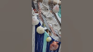 Sea shell inspired macrame