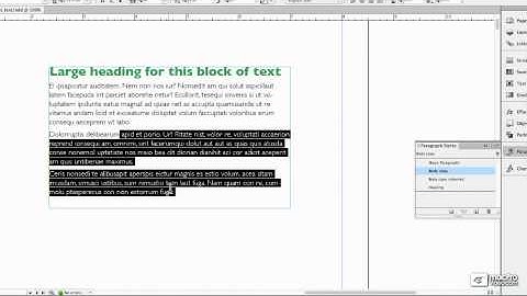 InDesign CS6 104: Working With Text - 13. Span Columns