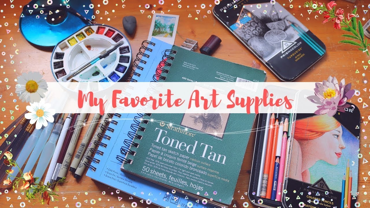 My Favorite Art Supplies/Painting🎨, Drawing ️, Coloring🖍️ - YouTube