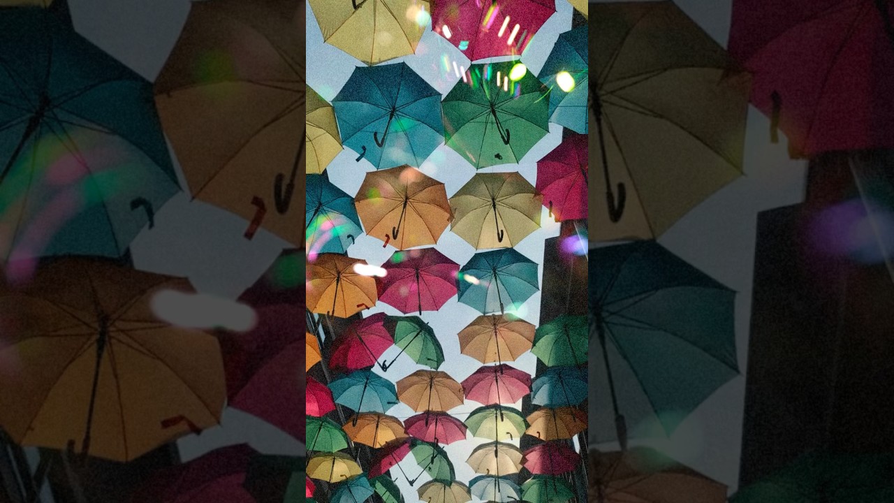 Colorful Umbrella Sky Project 