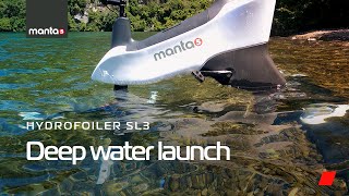 Hydrofoiler SL3 Deep Water Launch | Manta5 Hydrofoil Bikes