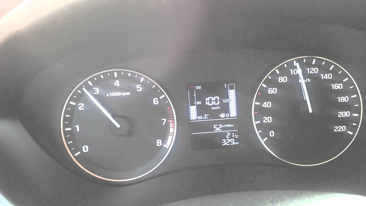 New Hyundai i20 2016 Fuel consumption 100km/h YouTube