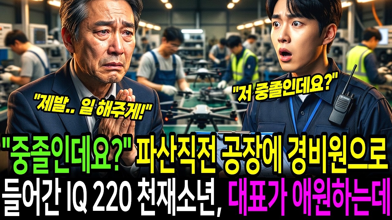 “이게… 당신이 만든 겁니까?” IQ 220 천재 중졸 야간 경비원의 설계안을 본 대표, 그대로 주저앉는데