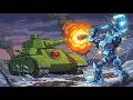Epic Tank Mechs Unleashed Monster Tank Reborn, Ice Titan Duel & Slime Cavern Wars! 2D Animation
