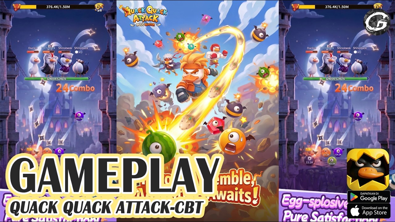 Quack Quack Attack CBT Gameplay - Mobile Game (Android) - YouTube