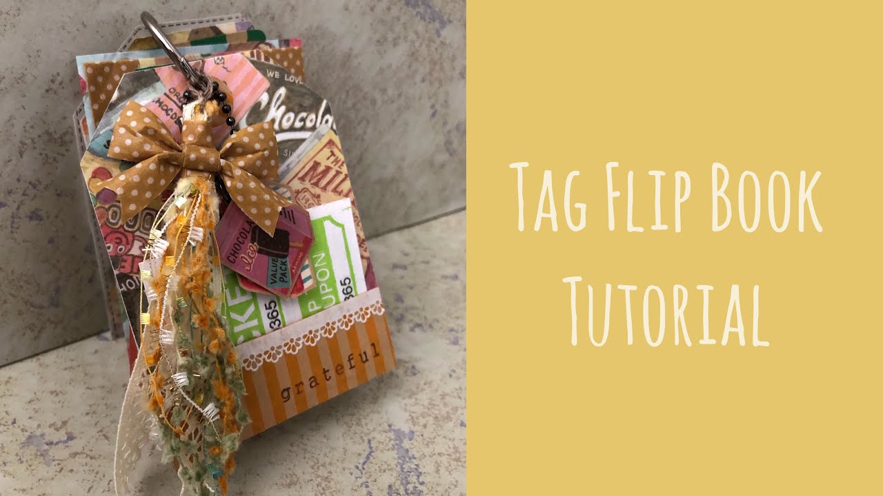 【作業動画】おすそ分けファイルにも❣️100均素材で作るタグフリップブック Tag Flip Book Tutorial