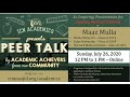 Peer talk by maaz mulla    for aspiring medical students