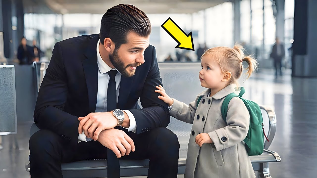 “VOCÊ TAMBÉM ESTÁ PERDIDO?” – GAROTINHA FALA COM MILIONÁRIO SOLITÁRIO NO AEROPORTO… E MUDA TUDO