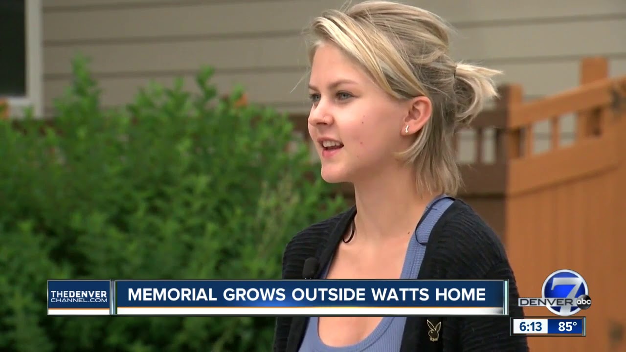 Memorial grows outside Watts family home in Frederick YouTube