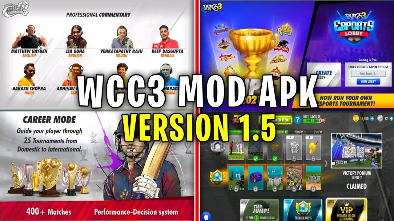 wcc3 mod apk | wcc3 mod apk 1.5 | wcc3 mod apk everything unlocked | wcc3 1.5 mod apk