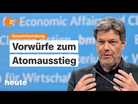 heute 19:00 Uhr vom 26.04.2024 Atomausstieg, Klimaschutzgesetz, Politbarometer (english)