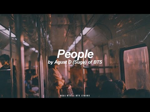 People | Agust D / Suga (BTS - 방탄소년단) English Lyrics