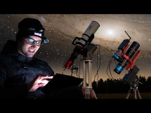 Two telescopes, one night, and two breathtaking photos! 🔭✨