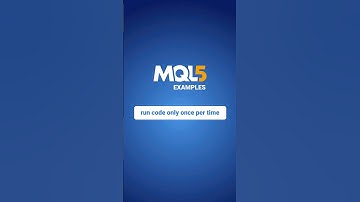 Run code only once per time in EA - MQL5 Examples - (mt5 tutorial)