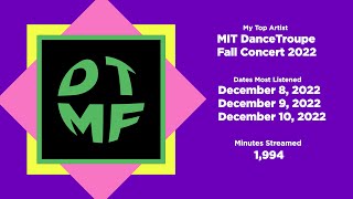 MIT DanceTroupe Fall 2022: SpoDTify Wrapped