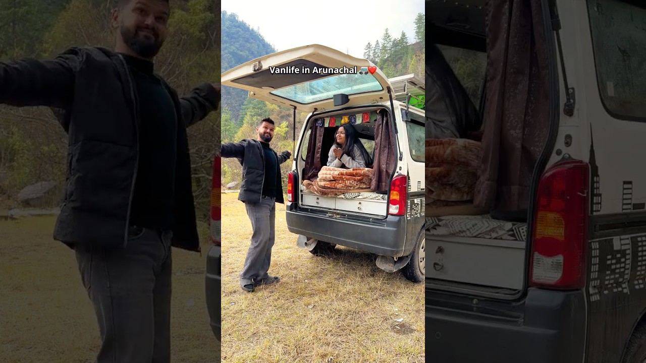 Vanlife in Arunachal Pradesh☀️🚐 #vanlifeinindia #sunnyday #vanlife #arunachalpradesh  #campervan