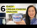 6 EASY CREAM CHEESE SNACK RECIPES! (MUST TRY INSTANT RAMEN HACK!)