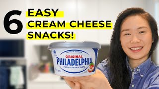 6 EASY CREAM CHEESE SNACK RECIPES! (MUST TRY INSTANT RAMEN HACK!)