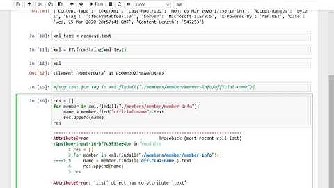 Warmup - APIs XML XPATH XQUERY