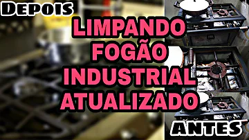 O que é bom para limpar fogão industrial?