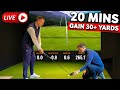 Golfer FIXES SLICE & gains 30 yards in LIVE GOLF LESSON