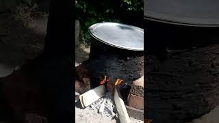 Village Style Cooking In The Back Garden #shots #cooking #vilagestylecooking