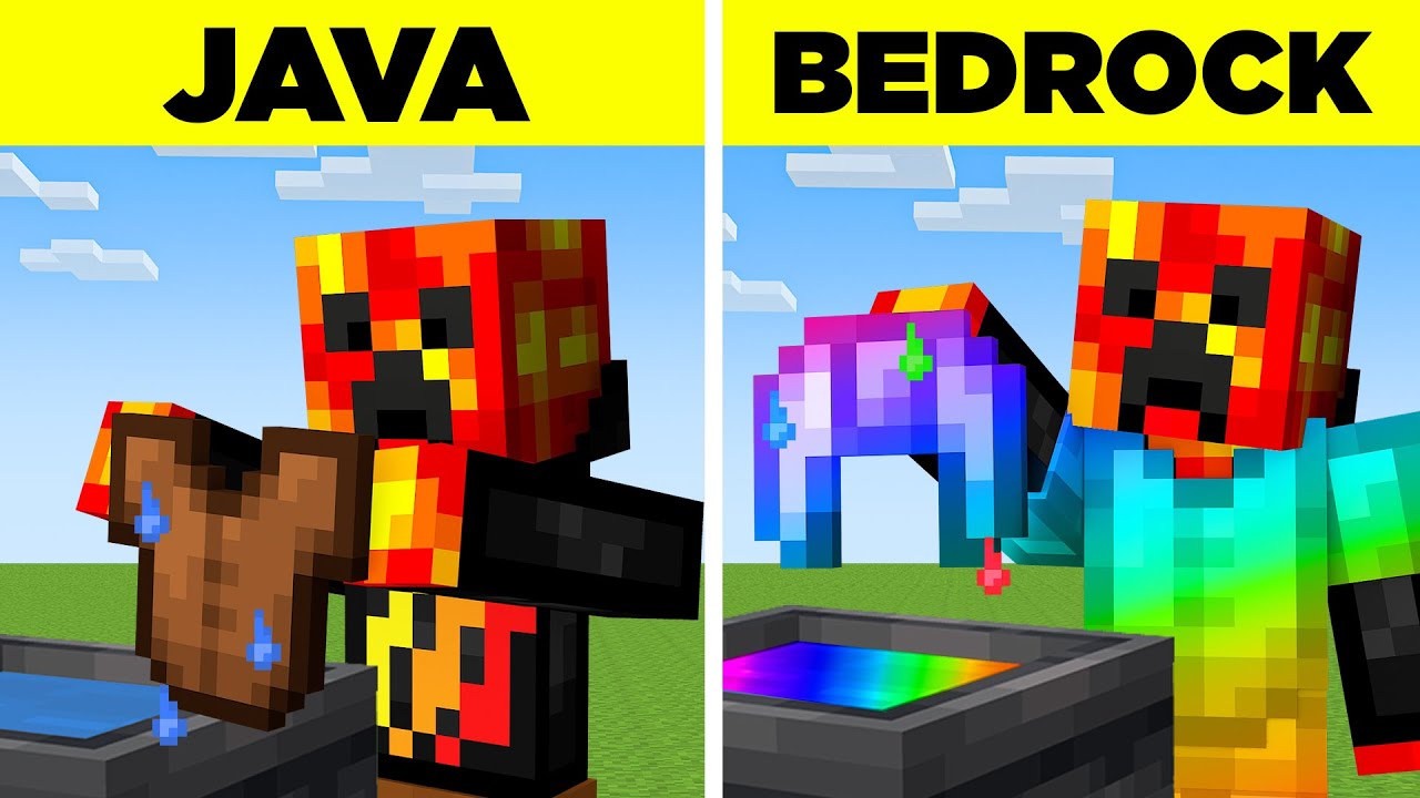 50 JAVA vs BEDROCK Myths in Minecraft! - YouTube
