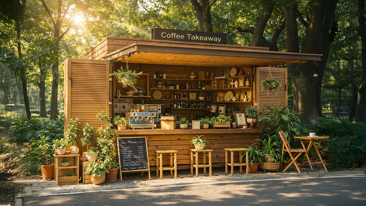Garden Cafe Jazz Music ☕ Morning Positive Bossa Nova for Stress Relief, Study & Work
