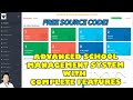 Advance school management system with complete features using php mysql  free source code download