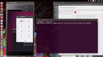 Ubuntu Phone - Desktop mode ( Unity 8 windowed )