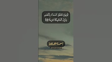 سورة الفرقان الآية ٢٢ الى ٢٦ بصوت الشيخ محمد صديق المنشاوي