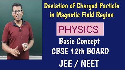 Deviation of Charged Particle in Magnetic Field Region. Basic Concept for Class 12th + JEE/NEET.