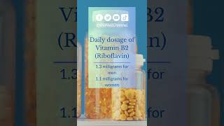 Daily intake of Vitamin B2 Riboflavin