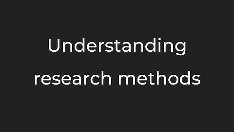 General approaches to academic research