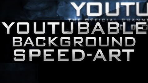 NEW YOUTUBABLE BACKGROUND - SPEED ART - METALICDZN