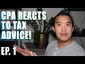 CPA Reacts to Tax Advice 1