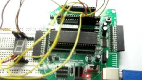 Interfacing seven segment led with 8051 Ustick