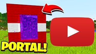 Minecraft : How To Make a Portal to the YouTube Dimension