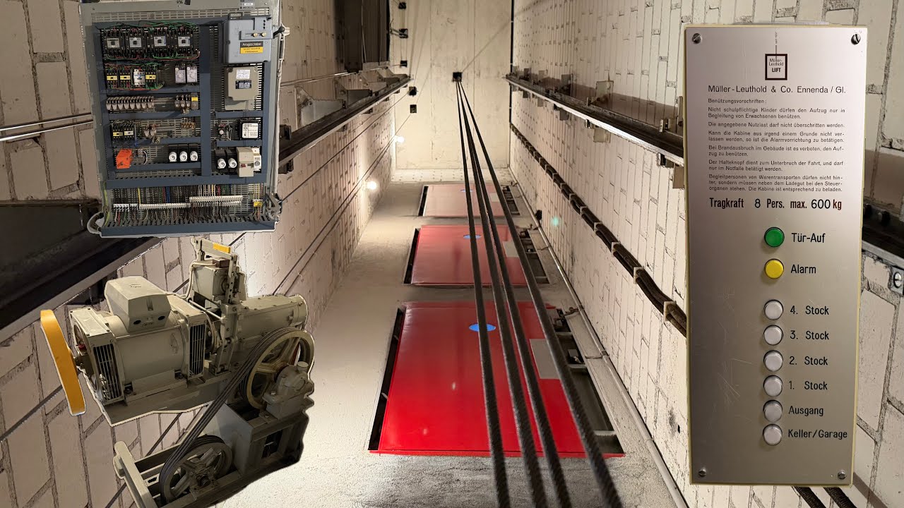 MIT BONUS! 1979 Müller-Leuthold Aufzug nahe Glarus, Schweiz