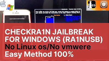New* CHECKRA1N WINDOWS iOS 13 Jailbreak * (iOS 12.4.6 to 13.5) (BootRa1n) METHOD