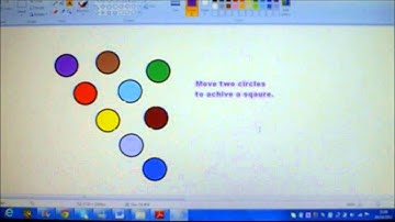 Can you move two circles to make a square?