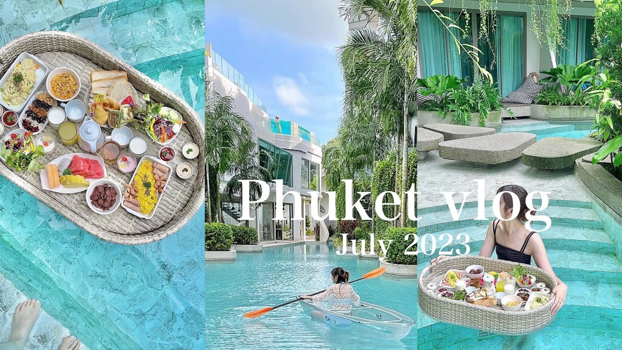 【タイvlog】プーケットで過ごす夏の休日🏝️｜プールで朝食🥞❤︎, floating breakfast｜タイ旅行｜タイガーキングダム｜ピピ島｜Phuket, Thailand