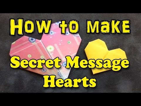 How to fold a Secret Message Heart