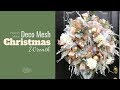 How to Elegant Deco Mesh Poof with Ruffle Method Christmas Wreath for Front Door