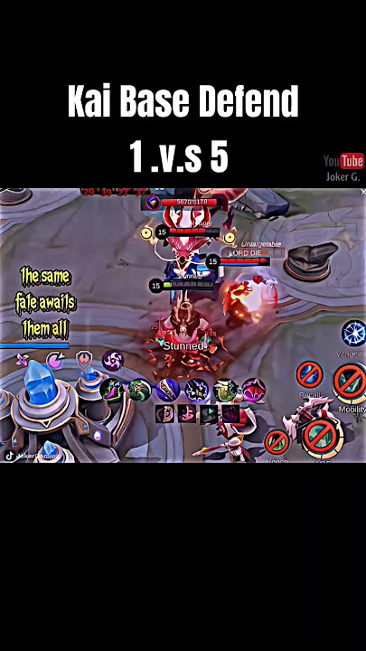 Late Game King Thamuz 1 v.s 5 Base Defend #mobilelegends #mlbb #foryou