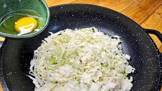 Cabbage with Eggs is better than pizza! Easy and quick Cabbage Recipe! by zizi cooking 494 views 2 months ago 3 minutes, 21 seconds