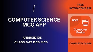 Computer Science MCQ App | Class 8-12 BCS MCS MCQs App | Free Download Android iOS Computer Apps