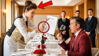 A Billionaire Challenged a Waitress to Explain His Contract — He Regretted It Instantly